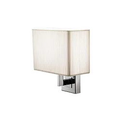 Luminaire mural AP CLAVIUS E14 IP20, chrome, blanche gradable