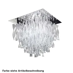 Luminaire de plafond PL AURA GR E27 IP20, chrome, blanche gradable