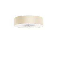 Luminaire de plafond PL SKIN 070 avec couverture E27 IP20, beige, blanche gradable