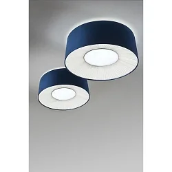 Ceiling luminaire PL VELVET 070, 2x E27, IP20, blue / white