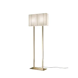 Lampadaire PT CLAVIUS E27 IP20, or, couleur sable gradable