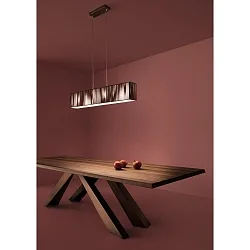 Luminaire à suspension SP CLAVIUS E27 IP20, or, le tabac gradable