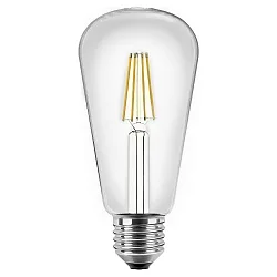 Ampoule Edison forme d'ampoule ST64 commutable E27 4W 470lm 2700K 300° CRI >80 