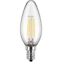 Ampoule à filament forme bougie C35 commutable E14 4,5W 470lm 2700K 300° CRI > 90 