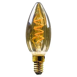 Ampoule à filament forme bougie C35 commutable E14 2,5W 125lm 1800K 300° CRI > 80 
