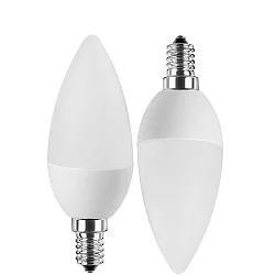 Ampoule à filament forme bougie C35 lot de 2, commutable E14 5W 470lm 2700K 200° CRI > 80 