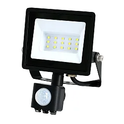 Projecteur pivotant, avec capteur IP44, noir 