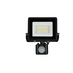 Projecteur pivotant, avec capteur IP44, noir 