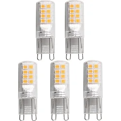 Lampe à culot lot de 5 G9 2,6W 320lm 3000K 300° 