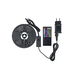 Bande LED 5M PU COATED IP44 & REMOTE lot de 2, RGB, avec télécommande