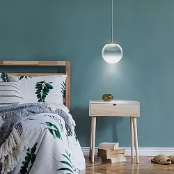 Luminaire à suspension BLOP MOLL LV S IP20, chrome gradable