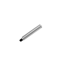 Alimentation biphasé C END-SMALL ALL-IN, chrome mat