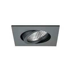 Projecteur encastré TIRREL-R GX5.3 / MR16 pivotant, carré GX5,3 IP20, titane gradable