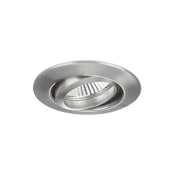 Downlight rond, pivotant GX5,3 IP20, gradable
