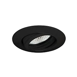 Lumière encastrée rond, pivotant GX5,3 IP20, noir  gradable
