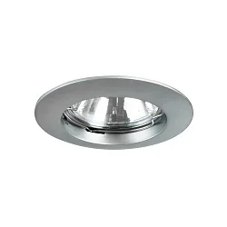 Downlight rigide GX5,3 IP20, chromé mat gradable