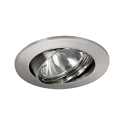 Downlight rond, pivotant GX5,3 IP20, chromé mat gradable