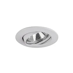 Downlight rond, pivotant GX5,3 IP20, blanche gradable