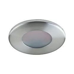 Downlight rond, rigide GX5,3 IP65, acier inoxydable gradable