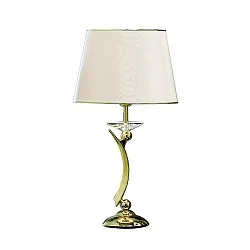 Lampe de table STELLA E27 IP20, beige, or gradable