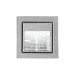 Luminaire d'encastrement mural  IP20, aluminium mat, dégager 