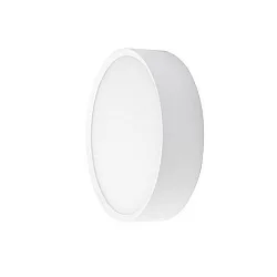 Luminaire mural d’extérieur EYE rond, CCT Switch, résistant aux chocs IP65, blanc mat 