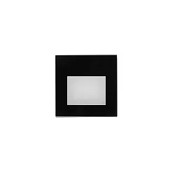 Luminaire d'encastrement mural  WALL KIT68 angulaire, avec couverture IP20, noir  