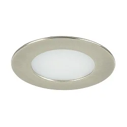 Downlight SINCINDA MINI-R rond, version pour montage encastré IP20, nickel mat gradable