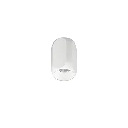 Downlight PENCIL MINI cylindrique, version pour montage en surface IP20, couvert de poudre, blanche gradable