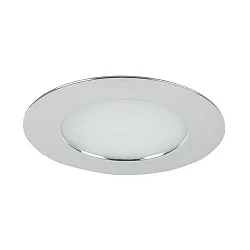 Downlight rond, version pour montage encastré IP44, chrome gradable
