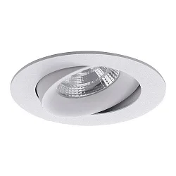 Downlight INDIWO83 rond, pivotant IP20, blanche gradable