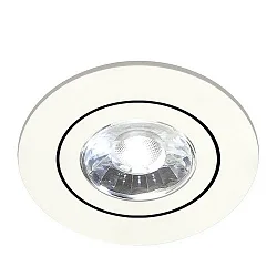 Downlight DISC pivotant IP20, blanche gradable
