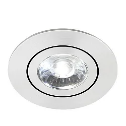 Downlight DISC pivotant IP20, aluminium mat gradable