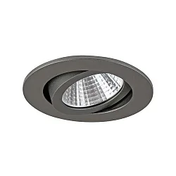 Downlight PLUG & PLAY rond, pivotant IP65, titane gradable