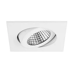 Downlight PLUG & PLAY pivotant, carré IP65, blanche gradable