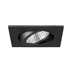 Downlight PLUG & PLAY pivotant, carré IP65, titane gradable