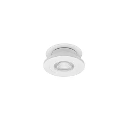 Lumière encastrée NAVARINO rond, pivotant, rotatif IP20, blanc mat gradable 6W 510lm 3000K 24° 24° CRI >80