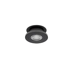 Lumière encastrée NAVARINO rond, pivotant, rotatif IP20, noir mat gradable 6W 510lm 3000K 24° 24° CRI >80