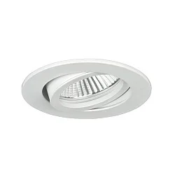 recessed luminaire PAYTON-R round, swivelling LED IP20, white dimmable 3W 340lm 4000K 20-40° 20-40° CRI 80-89