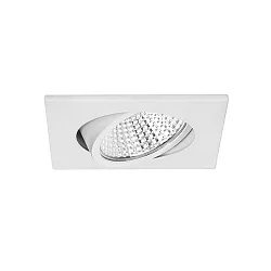 recessed luminaire IP20, glossy, transparent, white dimmable 12W 1230lm 3000K 20-40° 20-40° CRI 80-89