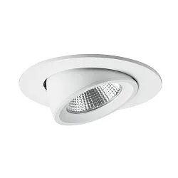 Downlight PLUG & PLAY pivotant, avec prise de courant IP20, blanche gradable