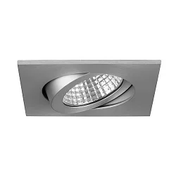 Downlight PLUG & PLAY pivotant, Dim-To-Warm IP65, aluminium mat gradable