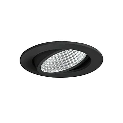 recessed luminaire IP20, glossy, black, transparent  12W 880lm 1800|3000K 20-40° 20-40° CRI 80-89