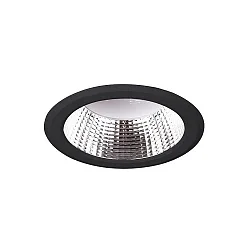 recessed luminaire IP20, glossy, opal, black 11W 850lm 4000K CRI 90-100