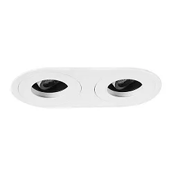 Downlight ARUN 2 voies, rond IP20, blanche gradable