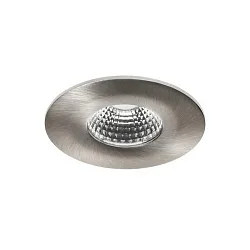 Lumière encastrée OBIRA rond, rigide, Dim-To-Warm IP65, nickel brossé gradable 7W 420lm 1800 - 3000K 38° CRI >90