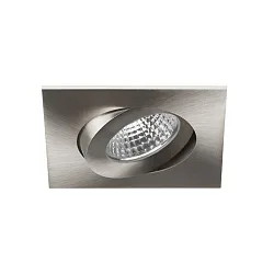 Lumière encastrée OLENI-S / PHASE DIM 830 angulaire, pivotant, dimmable IP20, nickel mat gradable 6