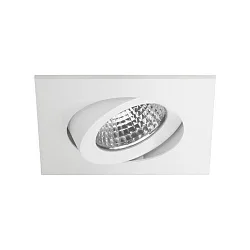 Lumière encastrée OLENI-S / PHASE DTW 918-930 angulaire, pivotant, Dim-To-Warm IP20, blanc mat gradable 6