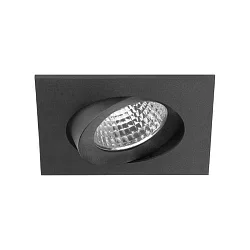 Lumière encastrée OLENI-S / PHASE DIM 830 angulaire, pivotant, dimmable IP20, noir mat gradable 6,7W 570lm 3000K 38° CRI >80