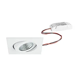 Eclairage d'extérieur encastré pivotant, carré IP65, blanche 